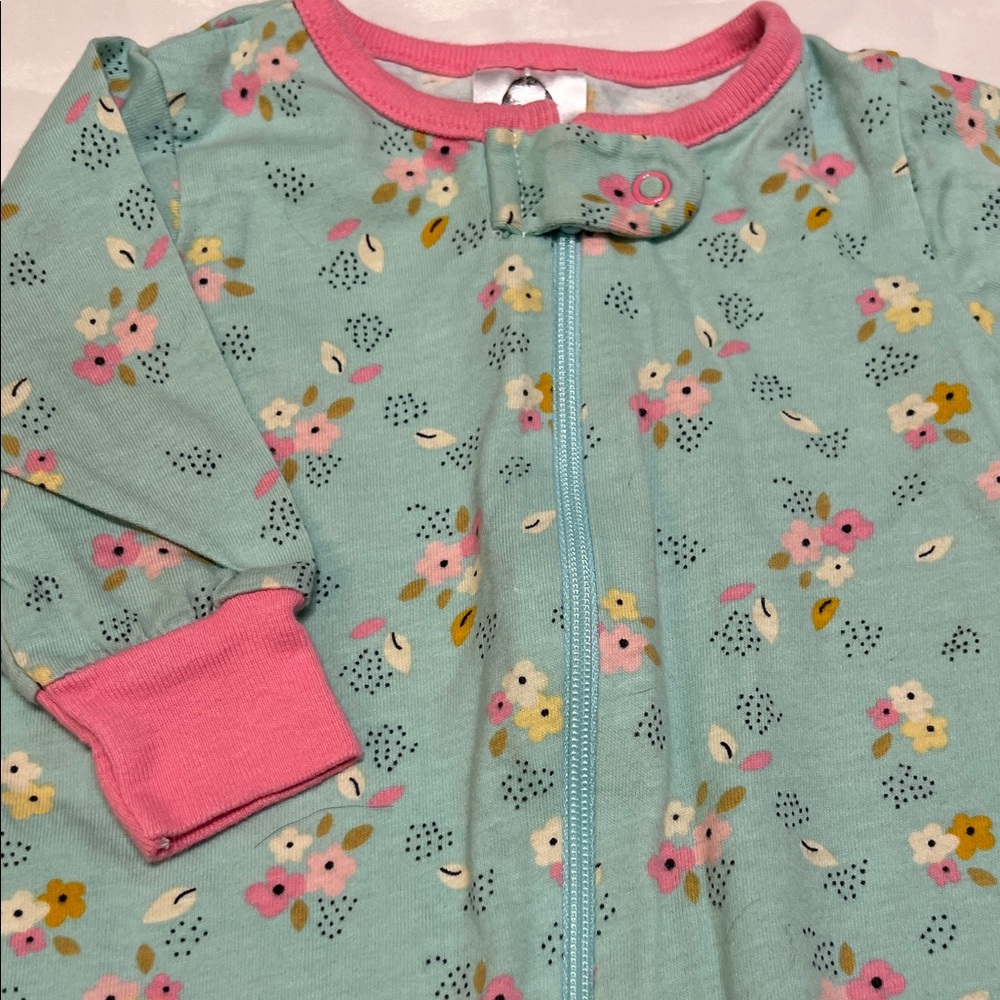 “Bundle 10/$13” Gerber 0-3M Floral baby girl One Piece bodysuit long sleeve - Picture 4 of 8